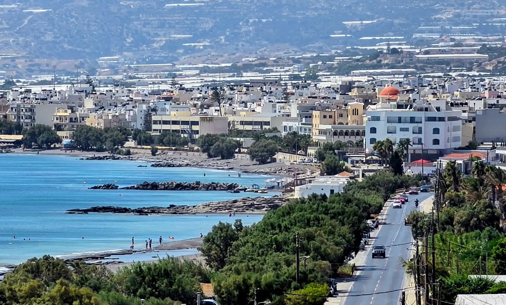 Blick auf die Küste von Ierapetra
