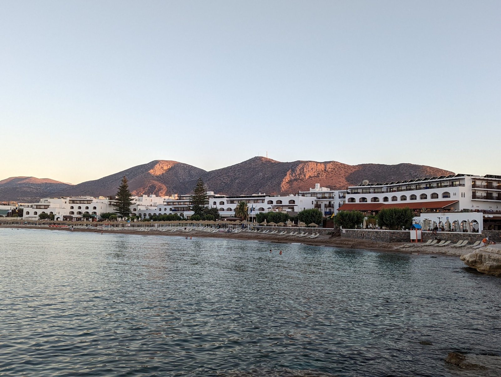Blick auf den Strand von Limenas Chersonisou